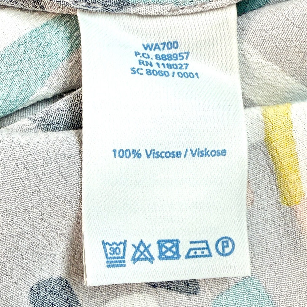 NWOT Boden Graphic Sleeveless Blouse in Yellow and Gray - Picture 8 of 10